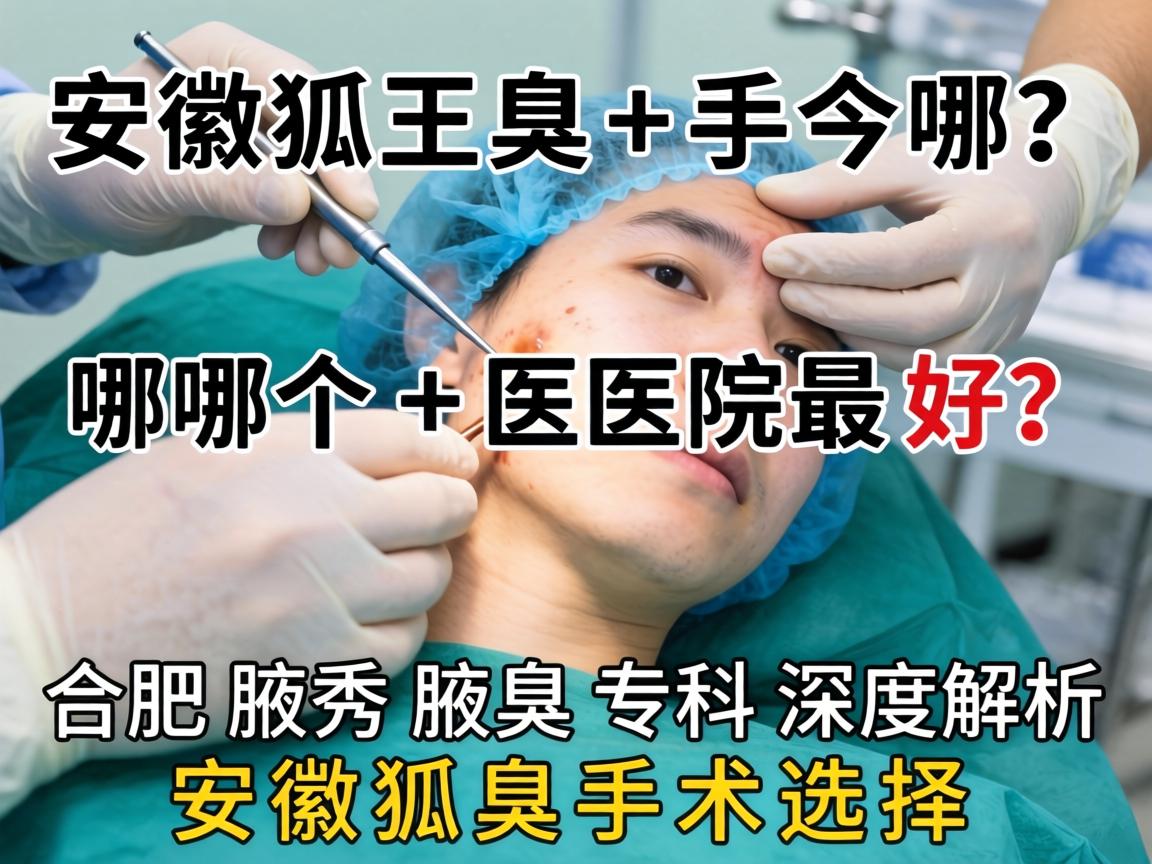 安徽狐臭手术哪个医院最好？合肥腋秀腋臭专科深度解析安徽狐臭手术选择