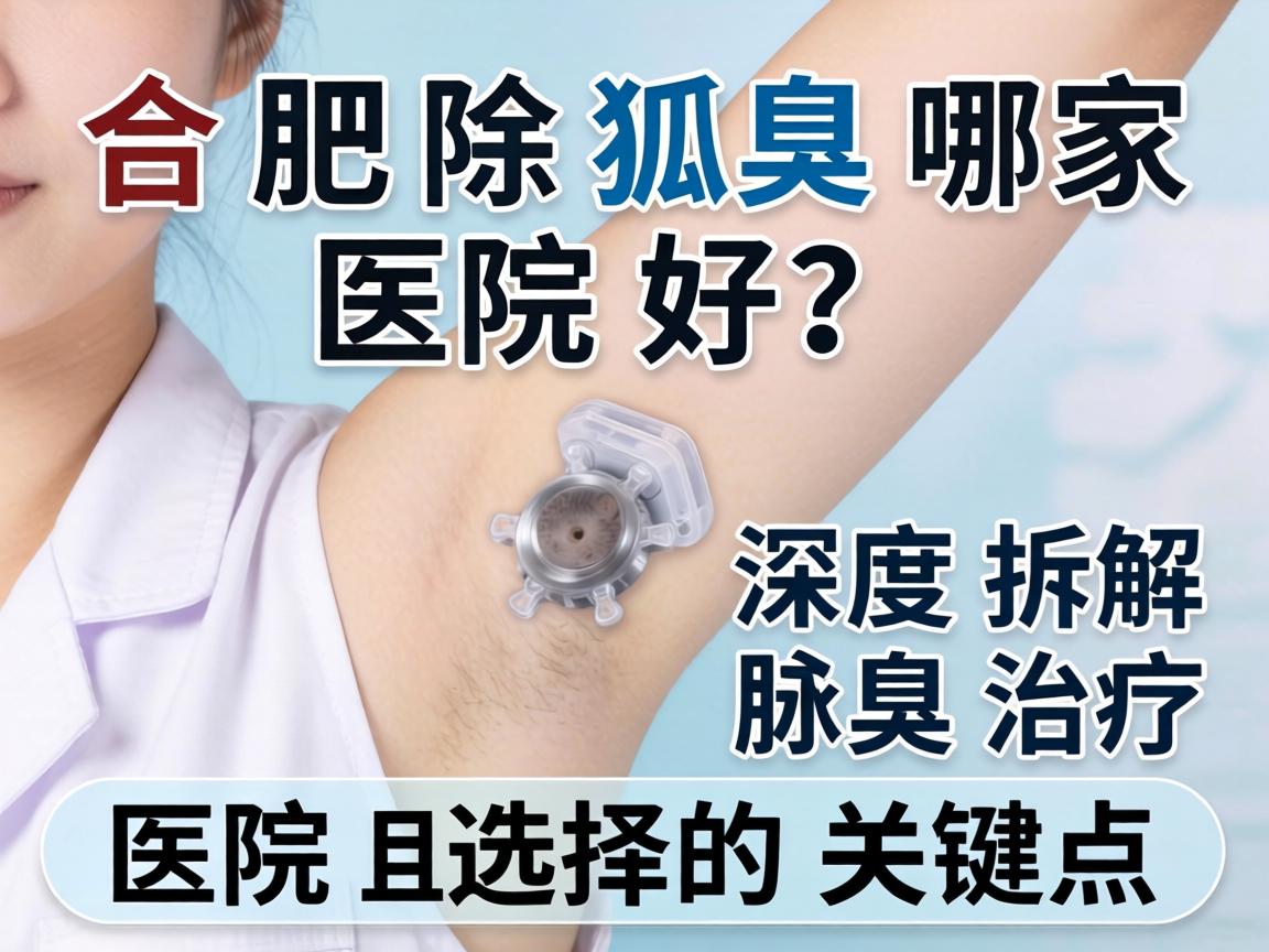 合肥除狐臭哪家医院好？深度拆解腋臭治疗医院选择的关键点