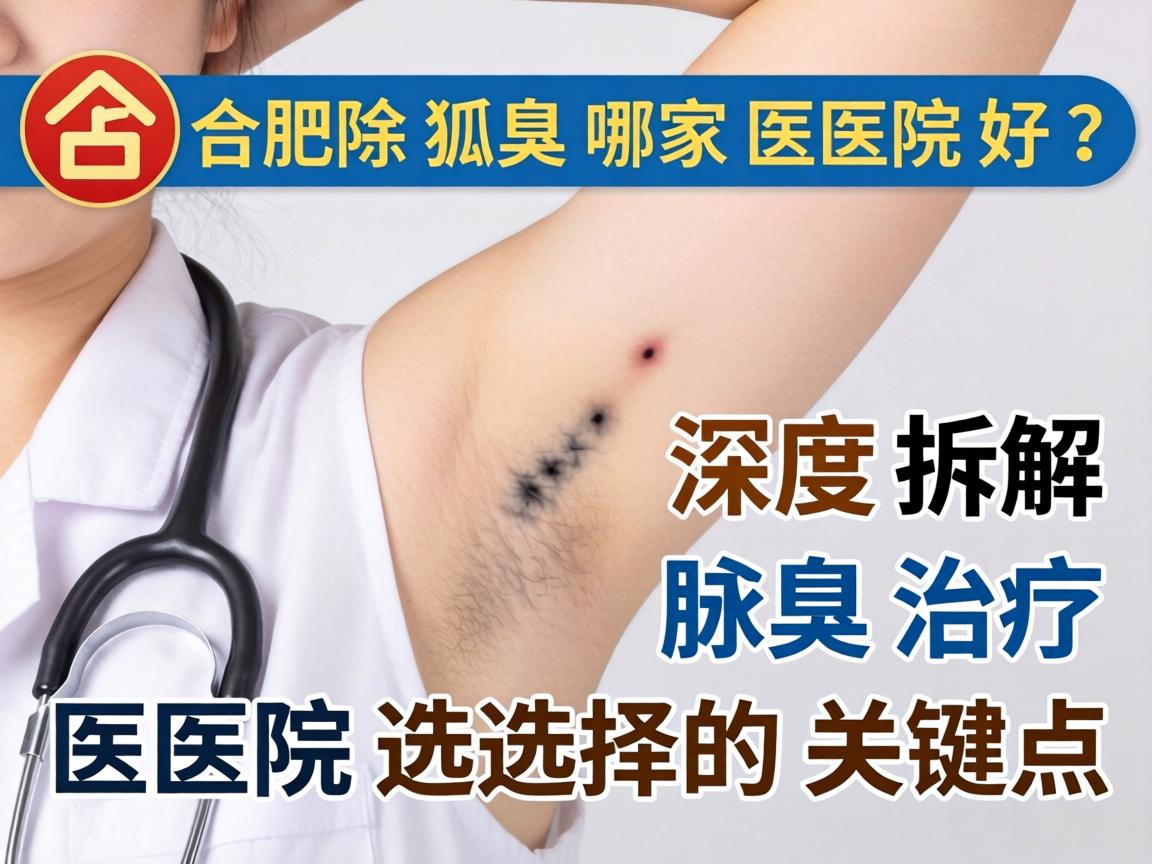 合肥除狐臭哪家医院好？深度拆解腋臭治疗医院选择的关键点