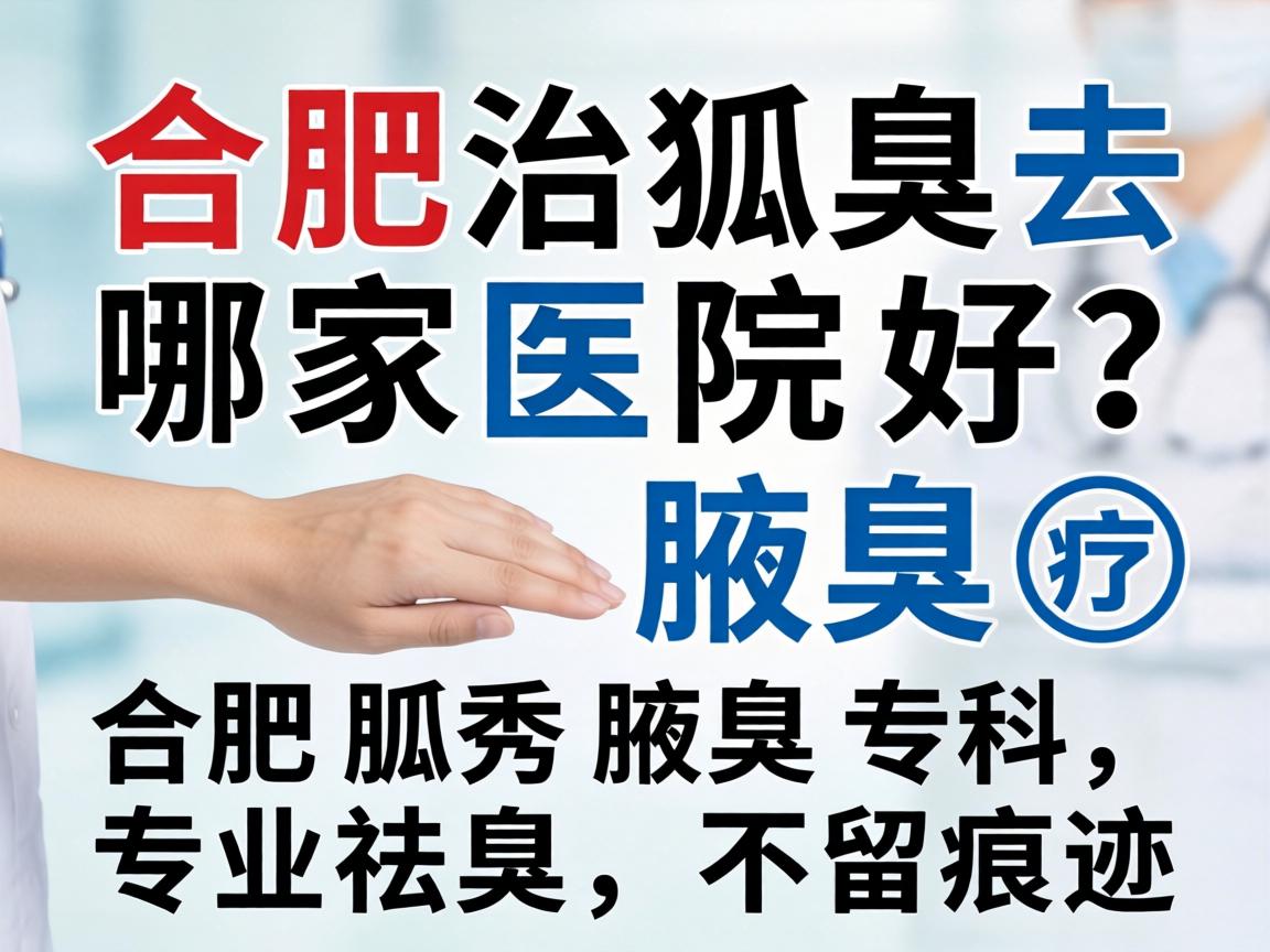 合肥治狐臭去哪家医院好？合肥腋秀腋臭专科，专业祛臭，不留痕迹