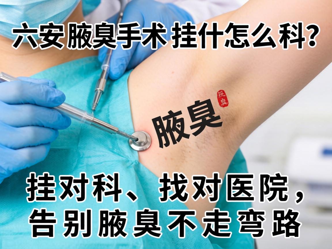 六安腋臭手术挂什么科？挂对科、找对医院，告别腋臭不走弯路