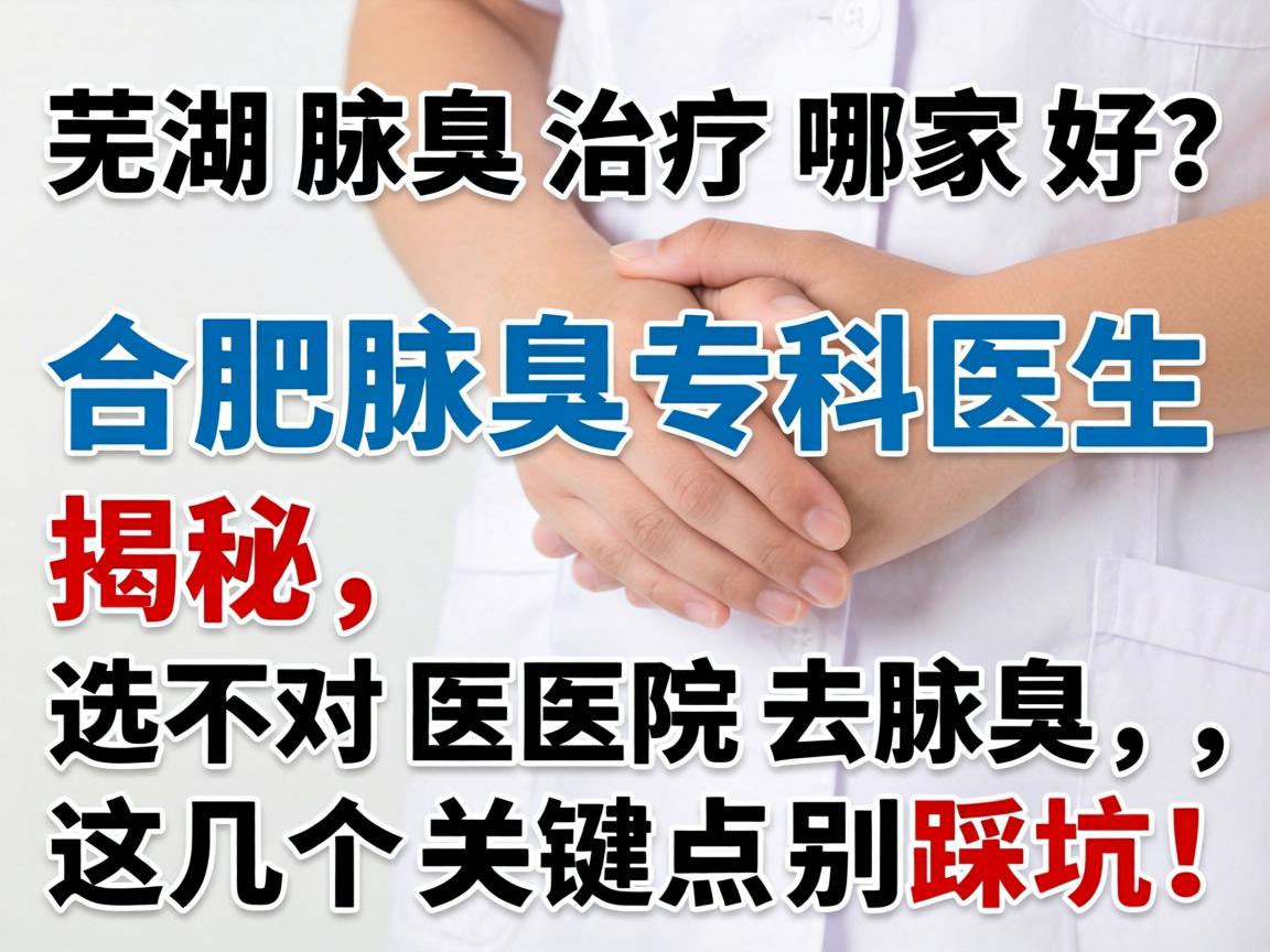 芜湖腋臭治疗哪家好？合肥腋臭专科医生揭秘，选对医院去腋臭，这几个关键点别踩坑！