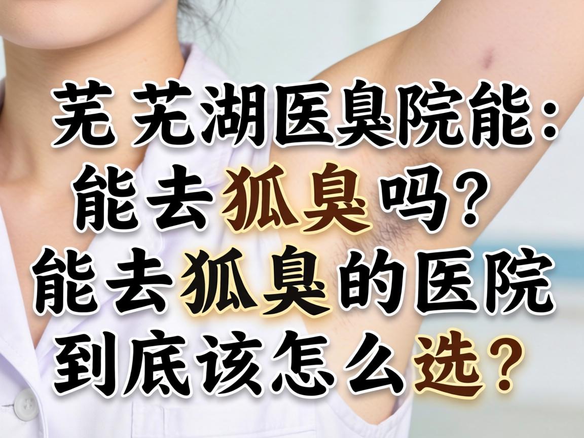 芜湖医院能去狐臭吗？能去狐臭的医院到底该怎么选？