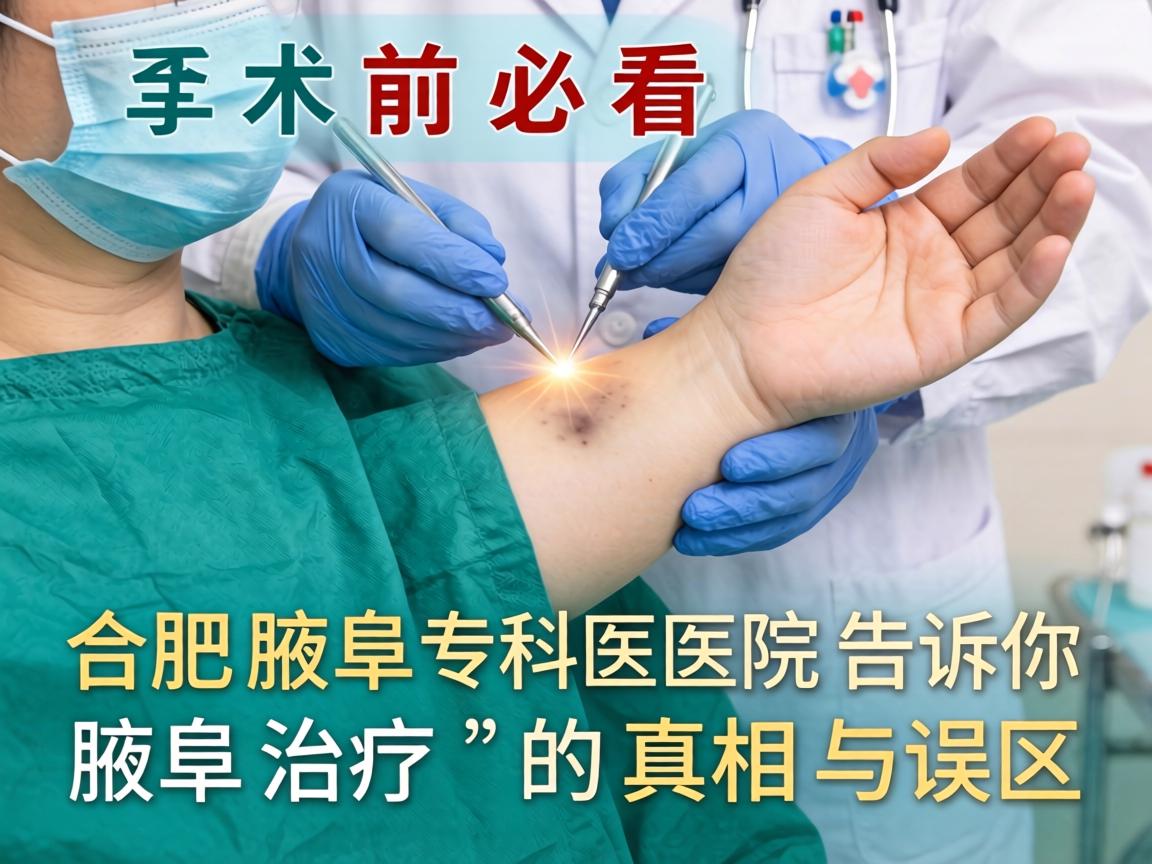 腋臭手术前必看，合肥腋臭专科医院告诉你腋臭治疗的真相与误区