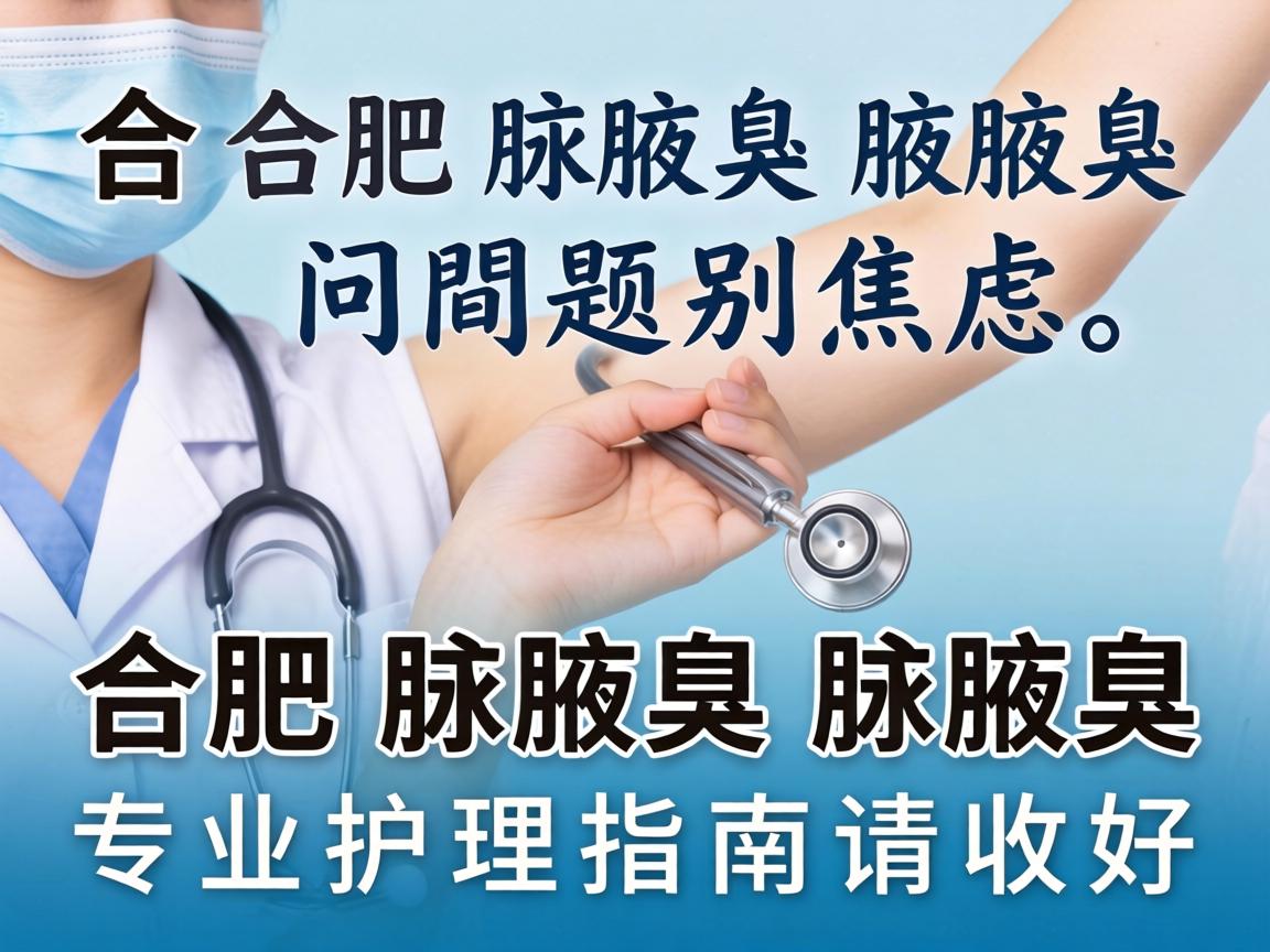 合肥腋臭腋臭问题别焦虑，合肥腋臭腋臭专业护理指南请收好
