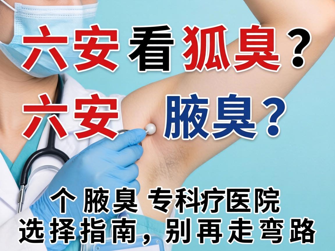 六安看狐臭？六安腋臭专科医院选择指南，别再走弯路