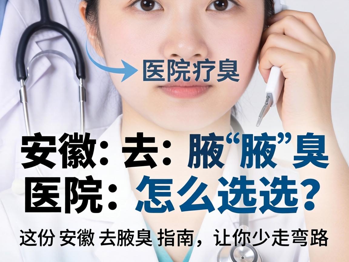 安徽去腋臭医院怎么选？这份安徽去腋臭指南，让你少走弯路