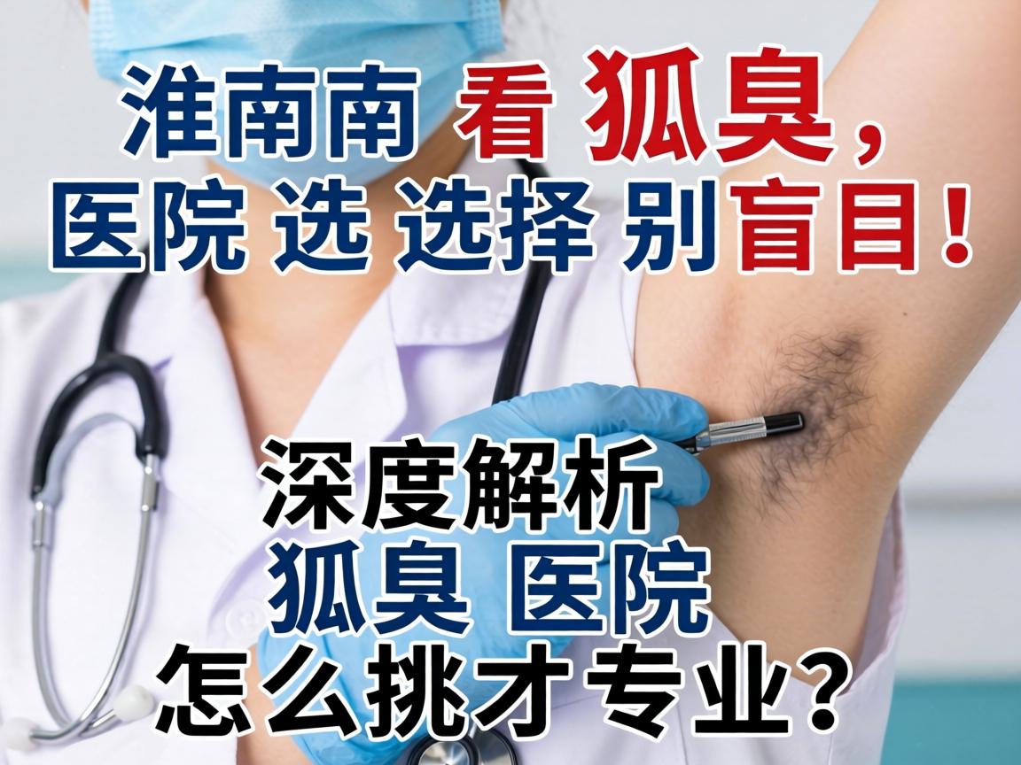 淮南看狐臭，医院选择别盲目！深度解析狐臭医院怎么挑才专业？