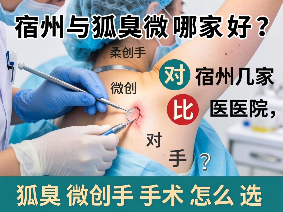 宿州狐臭微创手术哪家好？对比宿州几家医院，狐臭微创手术怎么选？