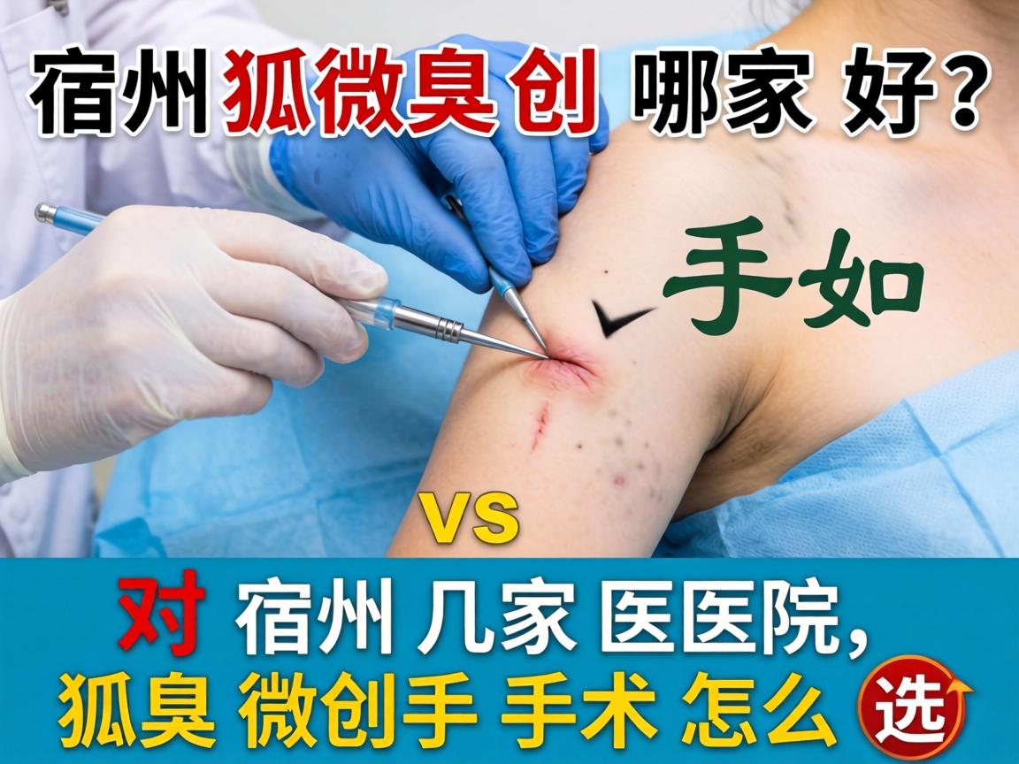 宿州狐臭微创手术哪家好？对比宿州几家医院，狐臭微创手术怎么选？