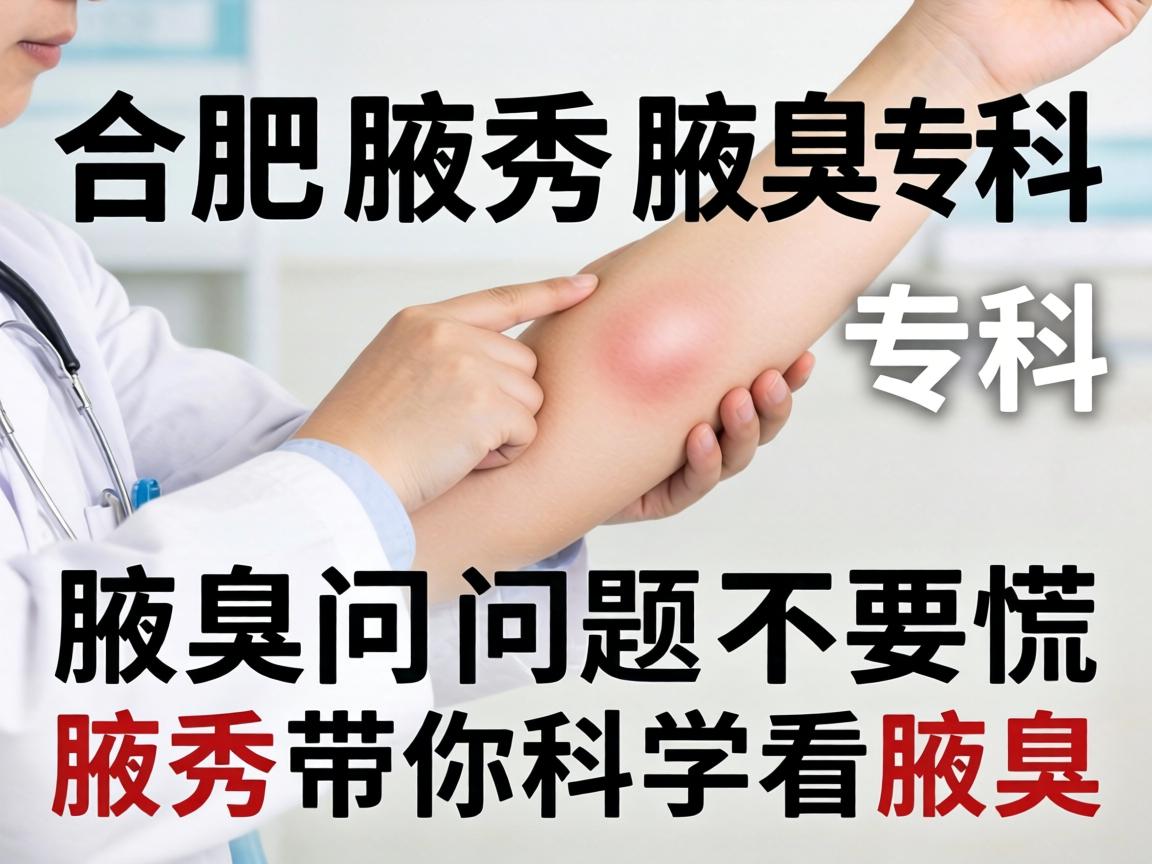 合肥腋秀腋臭专科，腋臭问题不要慌，腋秀带你科学看腋臭