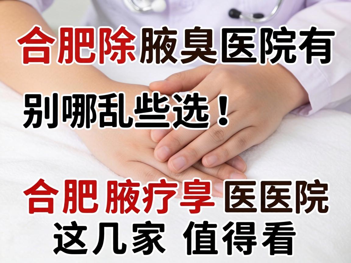 合肥除腋臭医院有哪些？别乱选！合肥腋臭医院这几家值得看