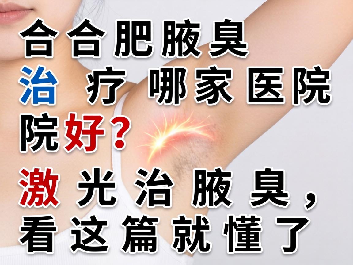 合肥腋臭治疗哪家医院好？激光治腋臭，看这篇就懂了