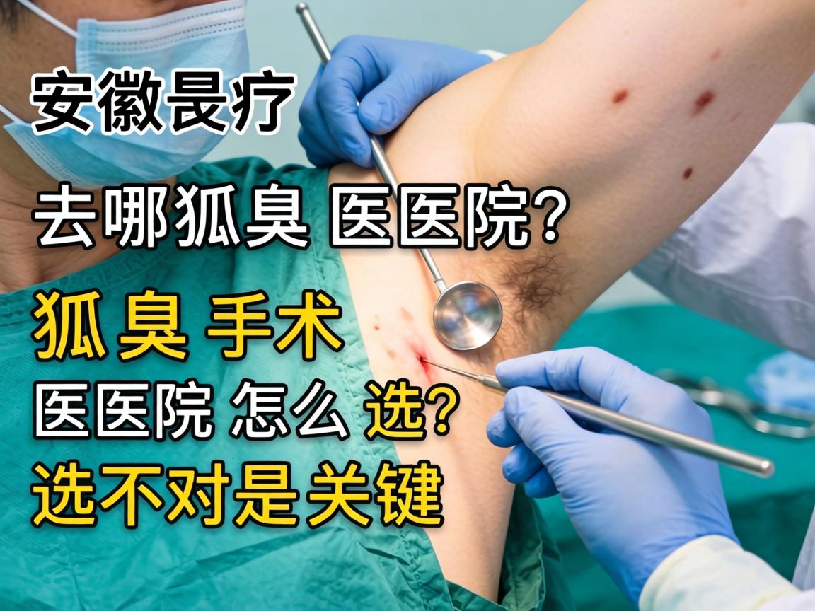 安徽狐臭手术去哪家医院？狐臭手术医院怎么选？选对是关键