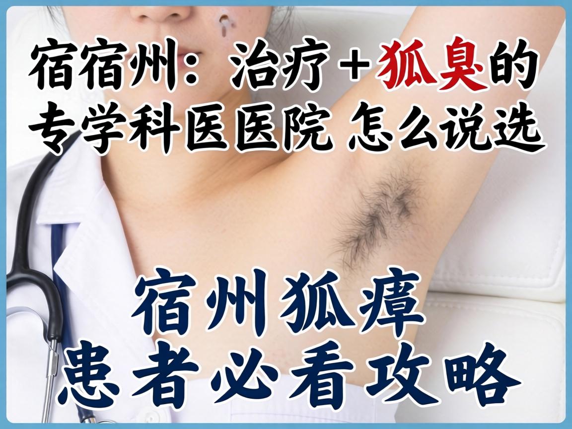 宿州治疗狐臭的专科医院怎么选？宿州狐臭患者必看攻略