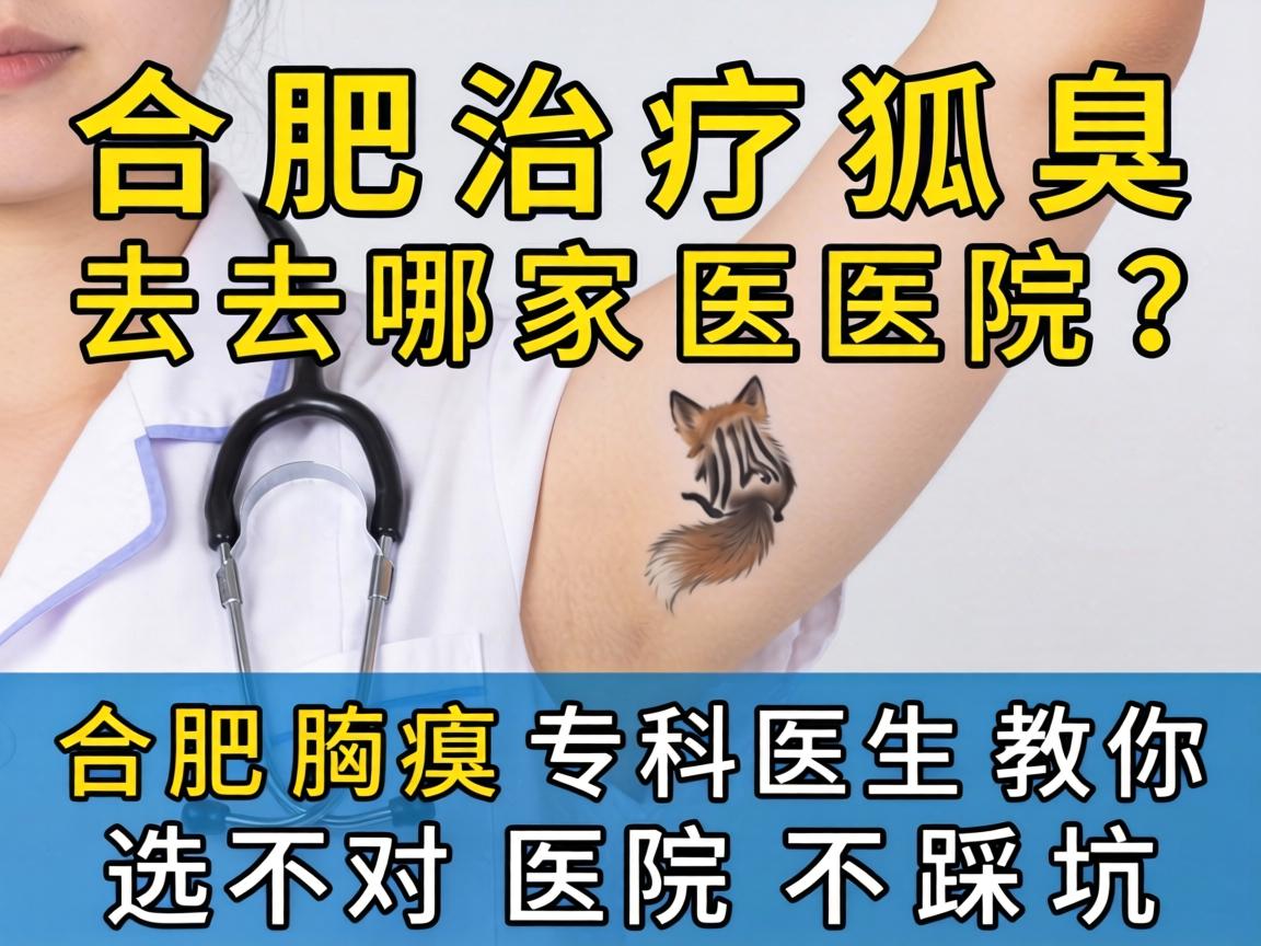合肥治疗狐臭去哪家医院？合肥腋臭专科医生教你选对医院不踩坑