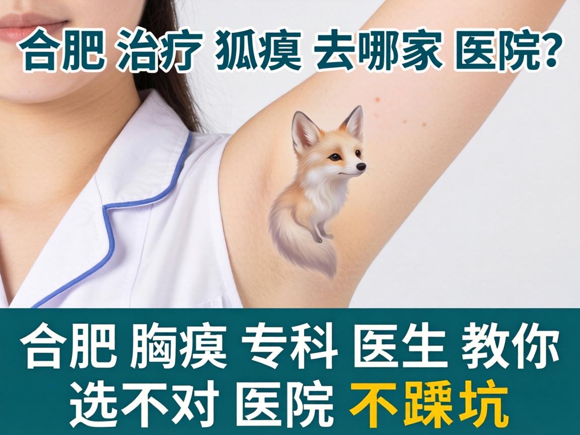 合肥治疗狐臭去哪家医院？合肥腋臭专科医生教你选对医院不踩坑