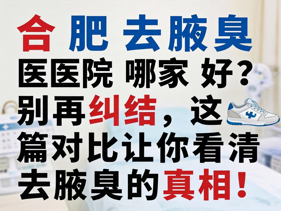 合肥去腋臭医院哪家好？别再纠结，这篇对比让你看清去腋臭的真相！