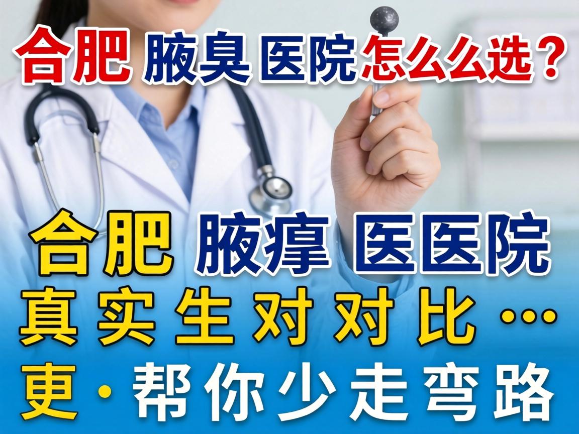 合肥腋臭医院怎么选？合肥腋臭医院真实对比，帮你少走弯路
