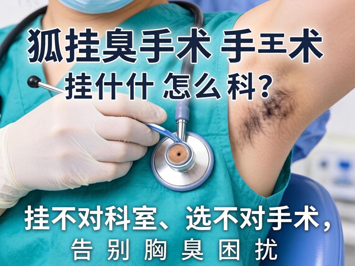 狐臭手术挂什么科？挂对科室、选对手术，告别腋臭困扰