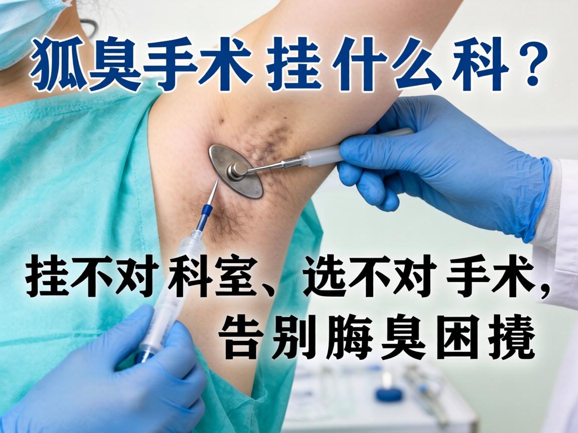 狐臭手术挂什么科？挂对科室、选对手术，告别腋臭困扰