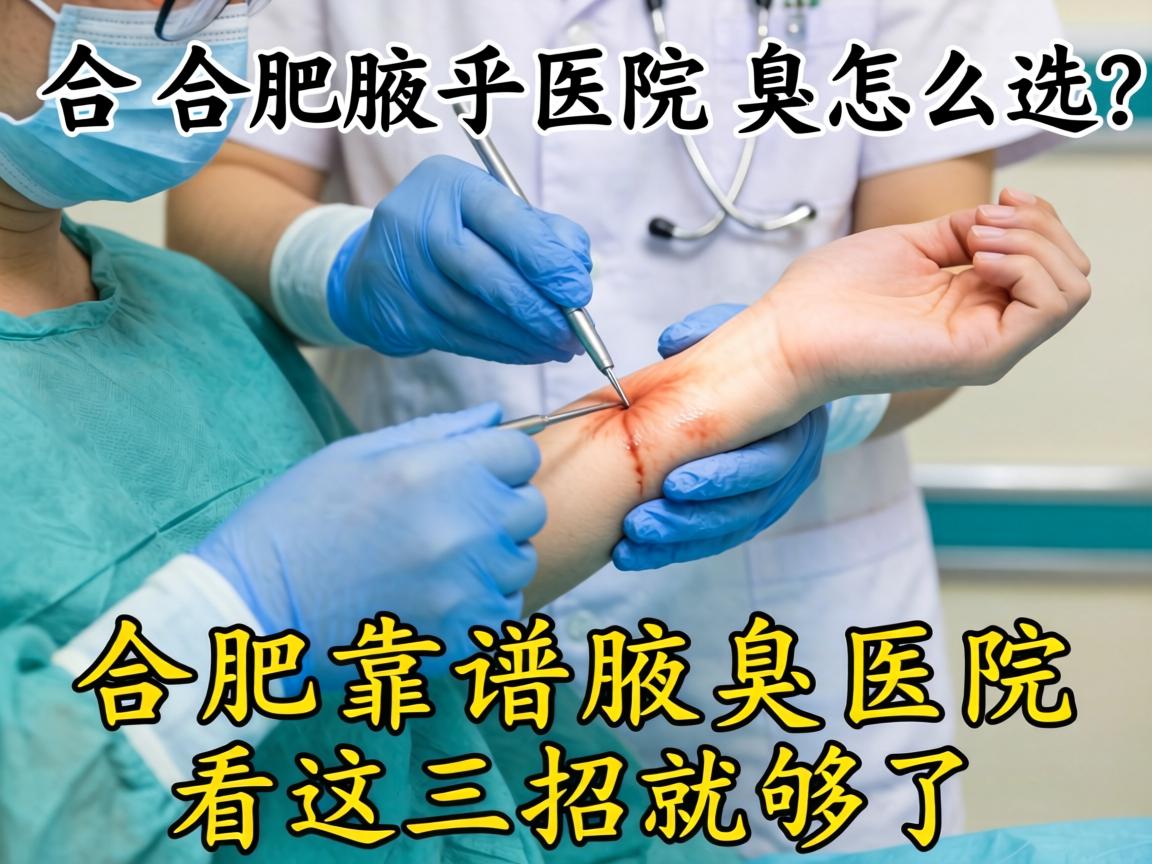 合肥腋臭手术医院怎么选？合肥靠谱腋臭医院看这三招就够了