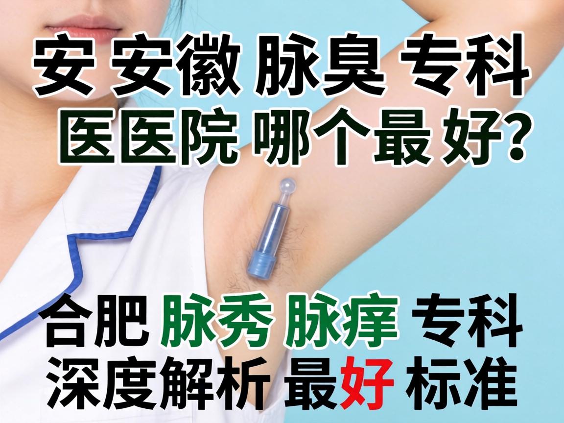 安徽腋臭专科医院哪个最好？合肥腋秀腋臭专科深度解析最好标准