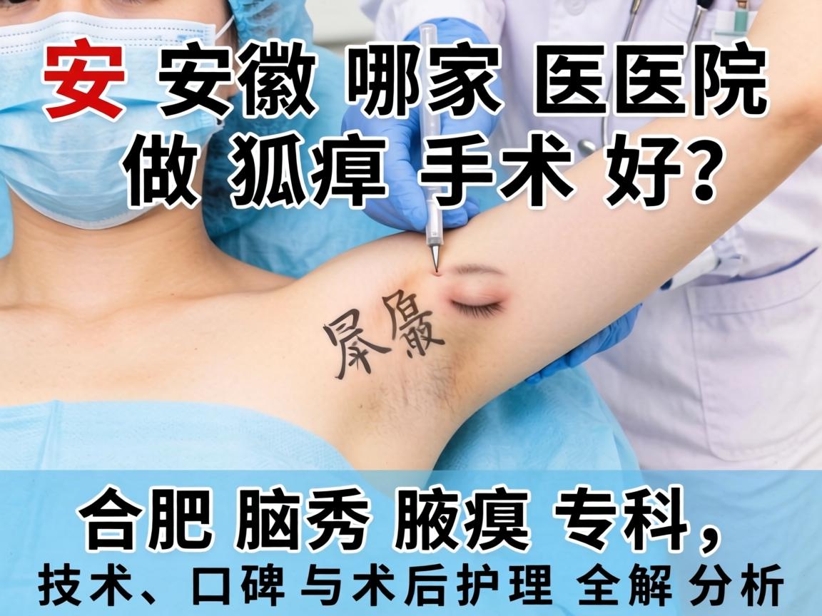 安徽哪家医院做狐臭手术好？合肥腋秀腋臭专科，技术、口碑与术后护理全解析