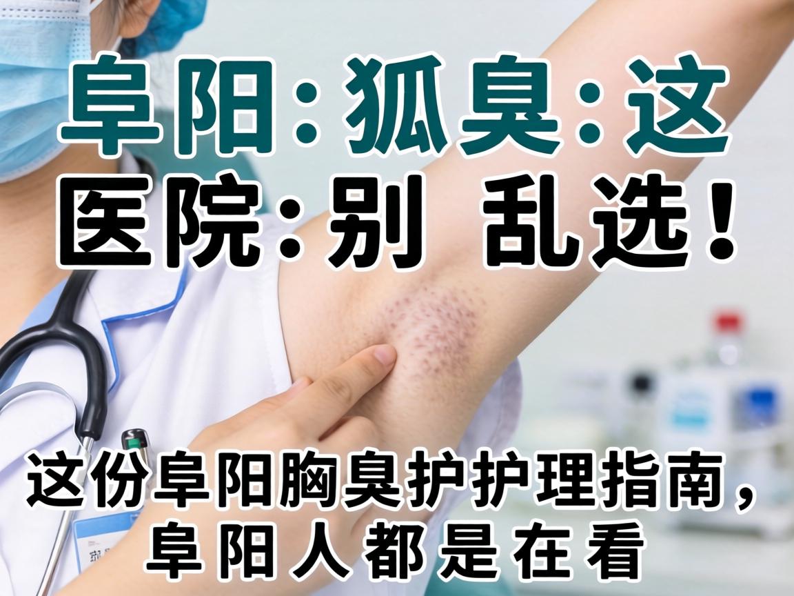 阜阳狐臭医院别乱选！这份阜阳腋臭护理指南，阜阳人都在看