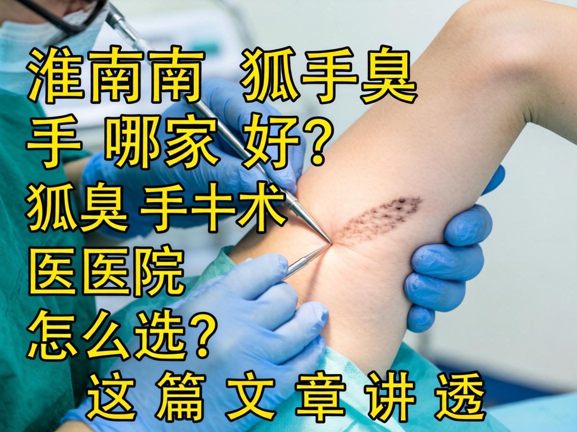 淮南狐臭手术哪家好？狐臭手术医院怎么选？这篇文章讲透