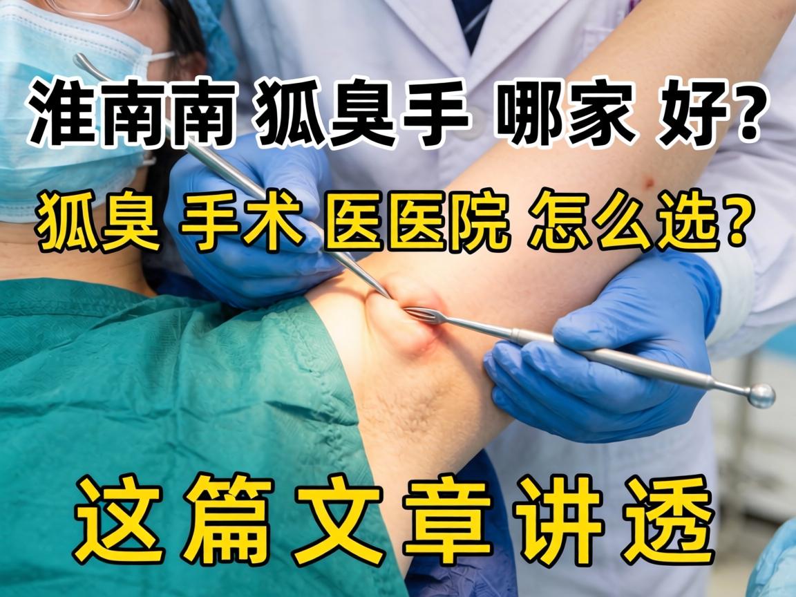 淮南狐臭手术哪家好？狐臭手术医院怎么选？这篇文章讲透