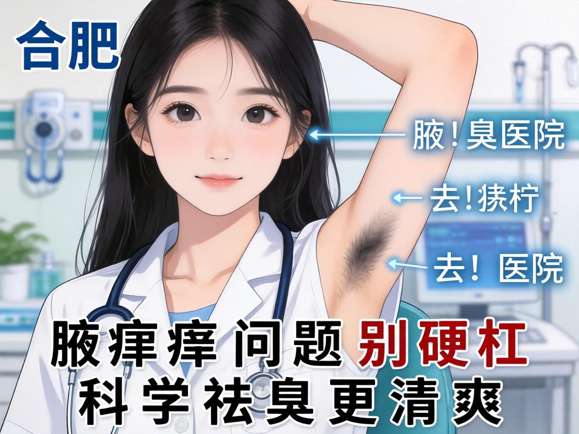合肥女生去腋臭医院，腋臭问题别硬扛，科学祛臭更清爽