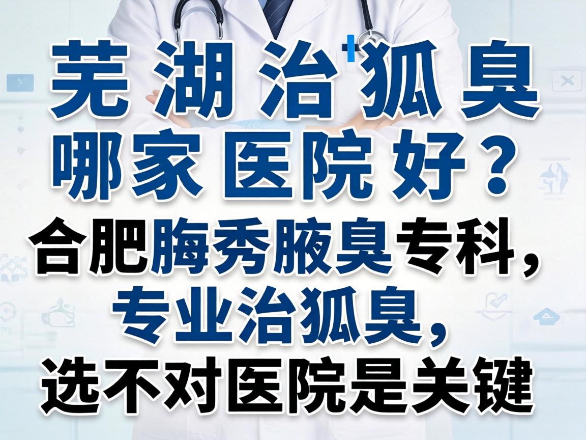 芜湖治狐臭哪家医院好？合肥腋秀腋臭专科，专业治狐臭，选对医院是关键