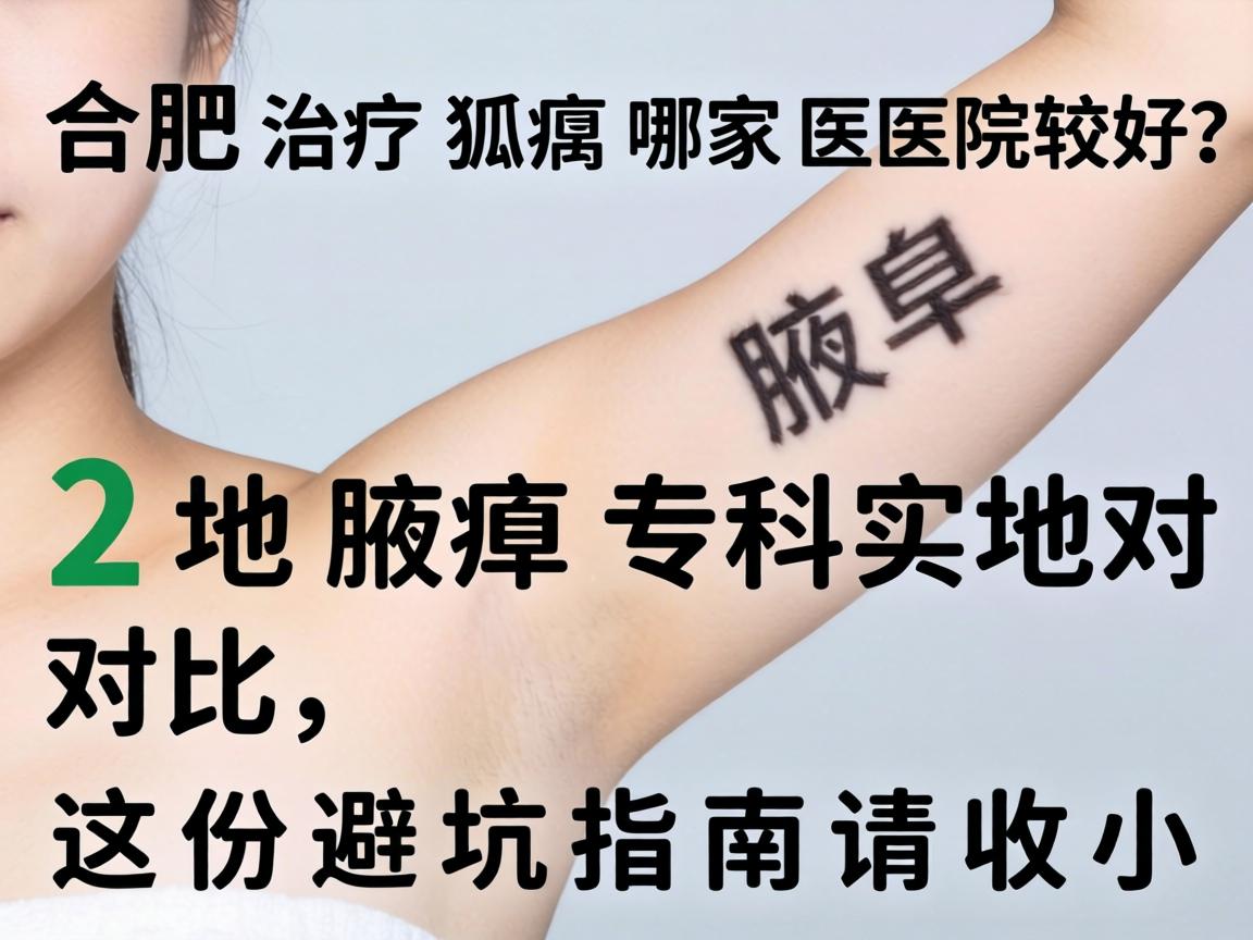 合肥治疗狐臭哪家医院较好？本地腋臭专科实地对比，这份避坑指南请收好
