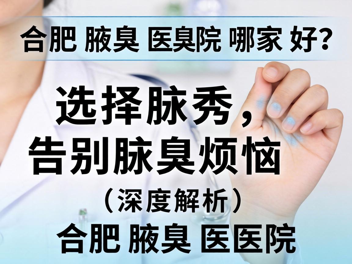 合肥腋臭医院哪家好？选择腋秀，告别腋臭烦恼（深度解析合肥腋臭医院）