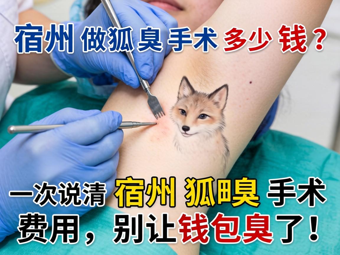 宿州做狐臭手术多少钱？一次说清宿州狐臭手术费用，别让钱包臭了！