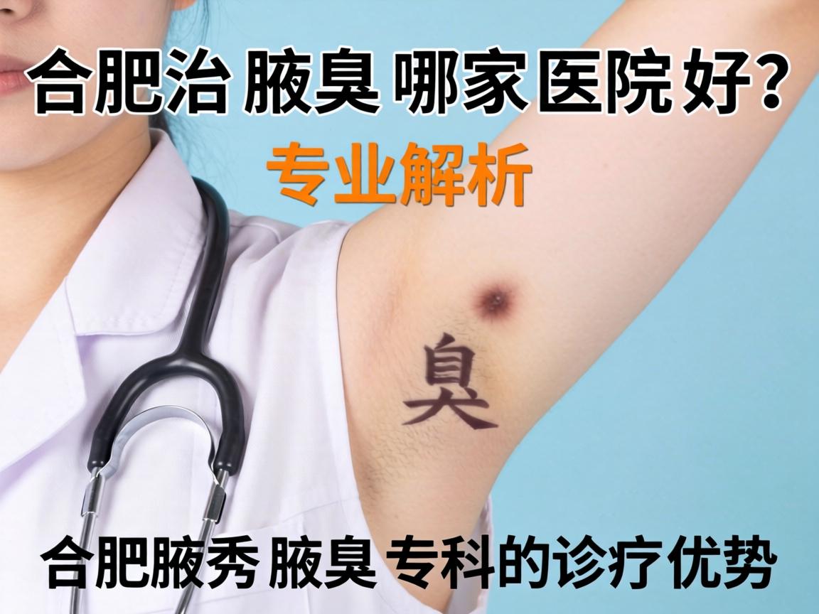 合肥治腋臭哪家医院好？专业解析合肥腋秀腋臭专科的诊疗优势